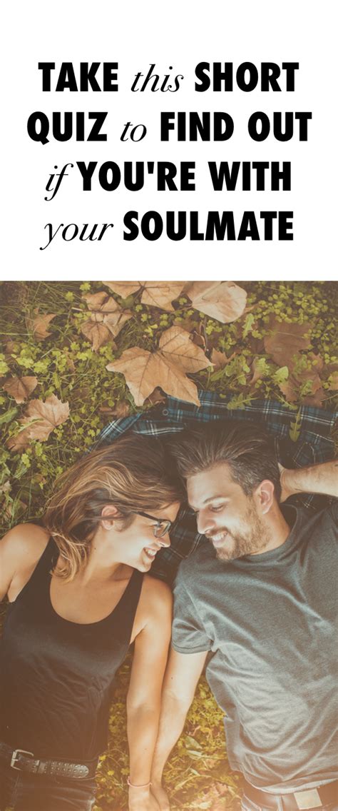 are you dating your soulmate quiz